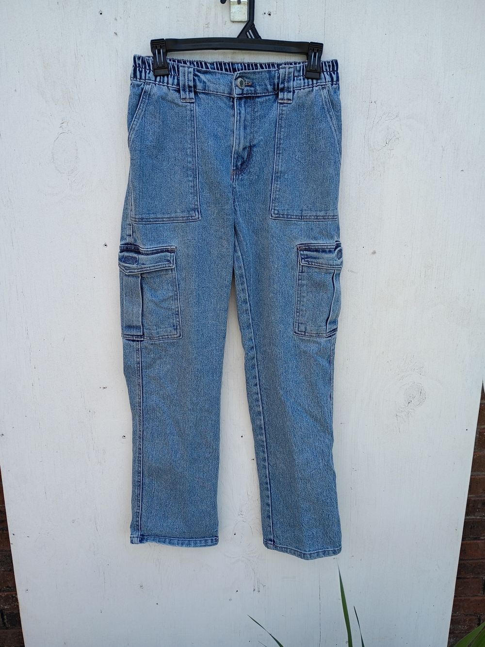 2 Pair Of Women's Cargo Jeans - Casual Utility Style